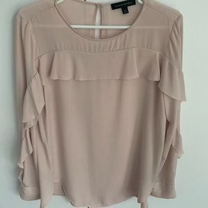 Light Pink Banana Republic Silk Top